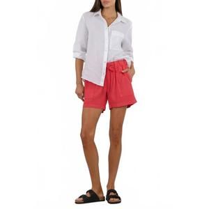 NEW KUT FROM THE KLOTH katana high rise short drawstring in watermelon